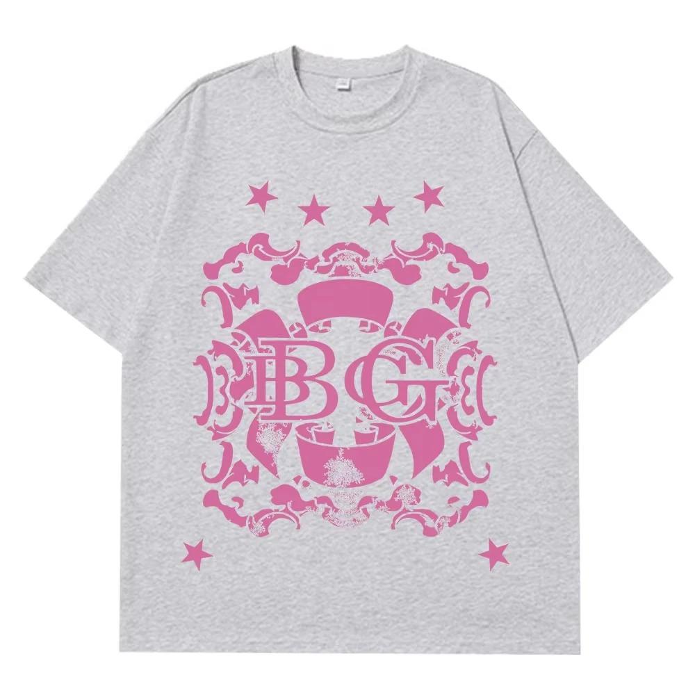 Sängerin Bad Gyal 2026 Tour Mode Print T-Shirt Unisex Damen Ästhetisches Trendiges T-Shirt Sommer reine Baumwolle Lässig Hip Hop T-Shirts