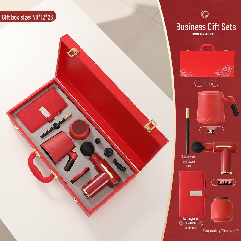 High-End Logo Tea Set for Company Meetings & Corporate Gifts