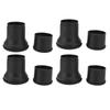 4pcs Round Furniture Lifters with Rubber Non Slip Pads Plastic Bed and Furniture Raisers Set