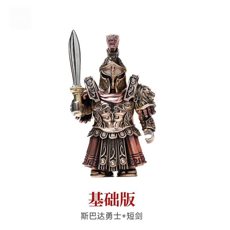 New Spartan Metal Figurine Ornaments With Chinese Style Handicrafts Detachable Model Action Figure Toy Gifts