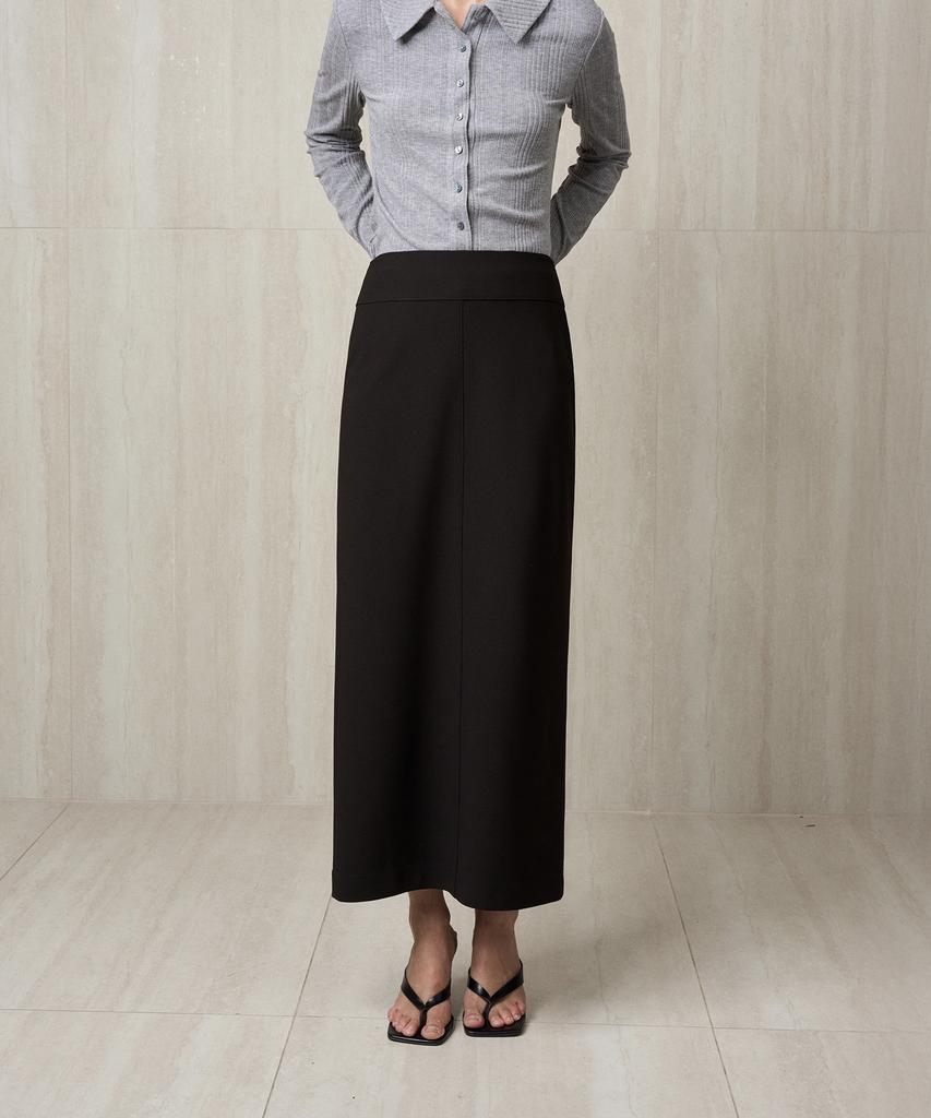 RE RHEE Slit Back Straight Skirt