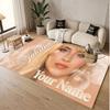Op Maat Gemaakte Kristal Fluweel Vloerkleed, Sabrina Carpenter Comfortabel Antislip Vloermat Voor Kamerdecoratie