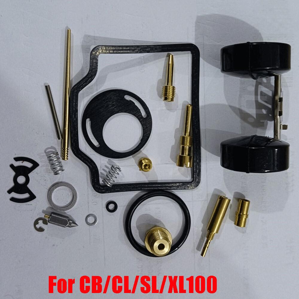 Carburetor Rebuild Kit & Float For Honda CB100 CL100 SL100 XL100 Carb Repair Set