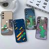 Anime J-JOGUMANS Cartoon Handyhülle Für Samsung Galaxy S24/S25/S22/S30/Note20/Lite/Ultra/5G/Plus/FE Weich Schwarz
