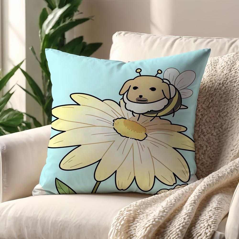 funny kawaii nNudaeng Dog Meme cushion cover For Pillow Printing Sofa Decoration Home Car Room Coffee Office Nordic Simplicity
