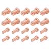 20Pcs Plasma Cutting Torch Nozzles Electrodes Brass Strong High Temperature Resistant Nozzles Electrodes Set for PTM 80