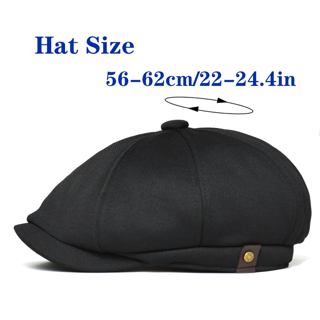 Spring Summer Casual Newsboy Caps Breathable Outdoor Retro Beret Hats Octagonal Hat Fashion Solid Flat Caps