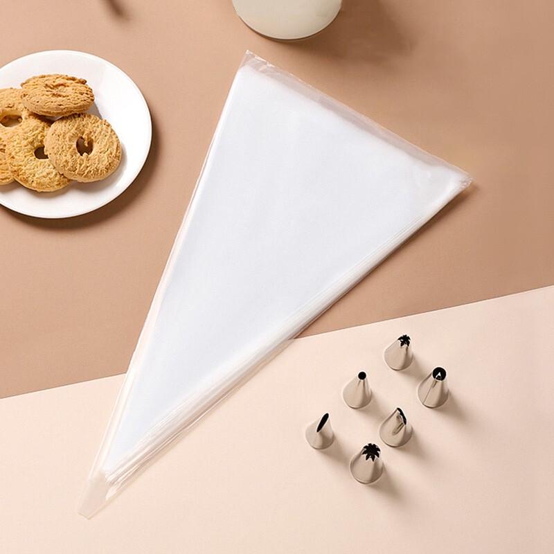 Disposable Pastry Bags with Piping Nozzles