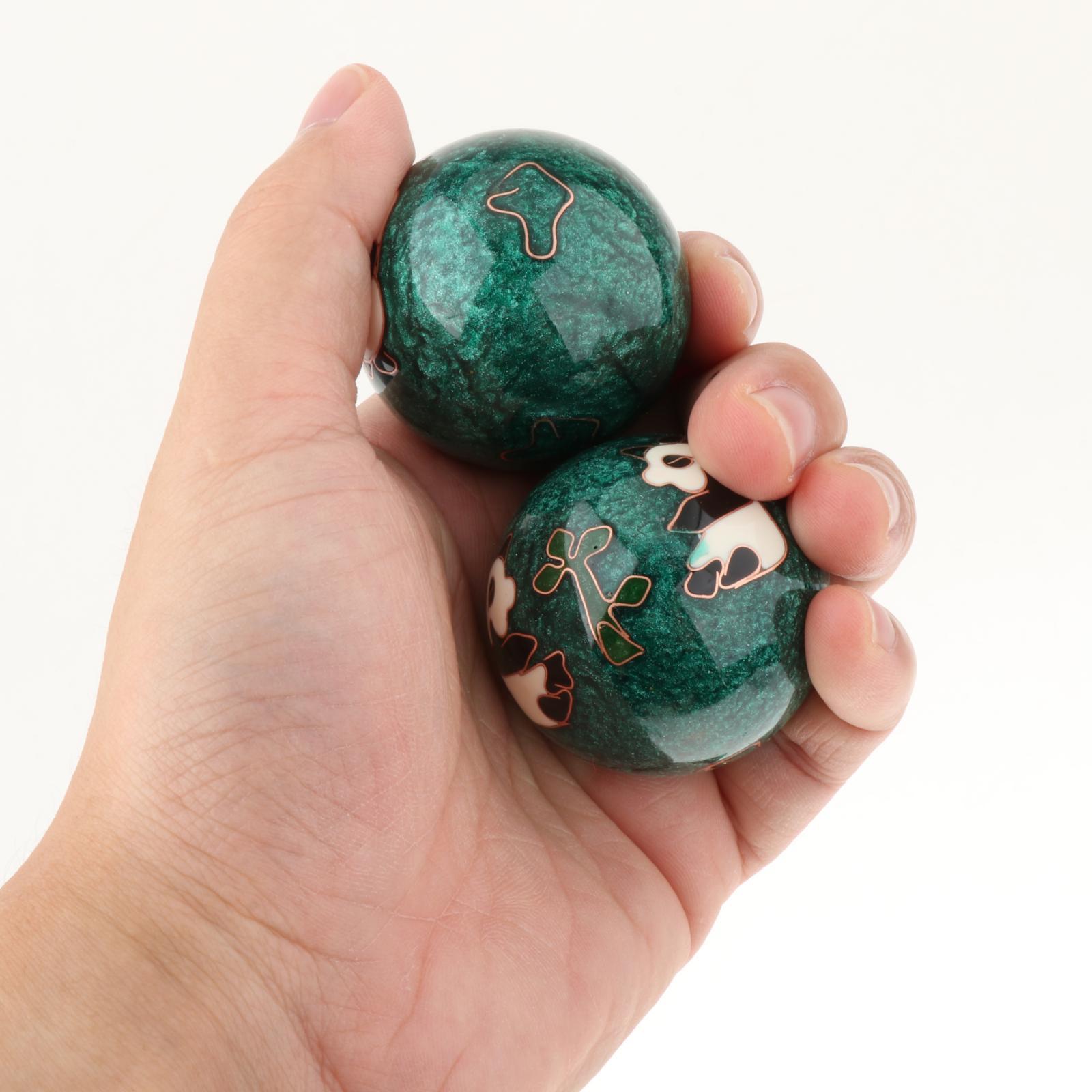 2 шт. массажные шарики для рук с коробкой для хранения, фитнес, прочные, тренажер, подарок, китайские упражнения, шарики для рук для детей, пожилых