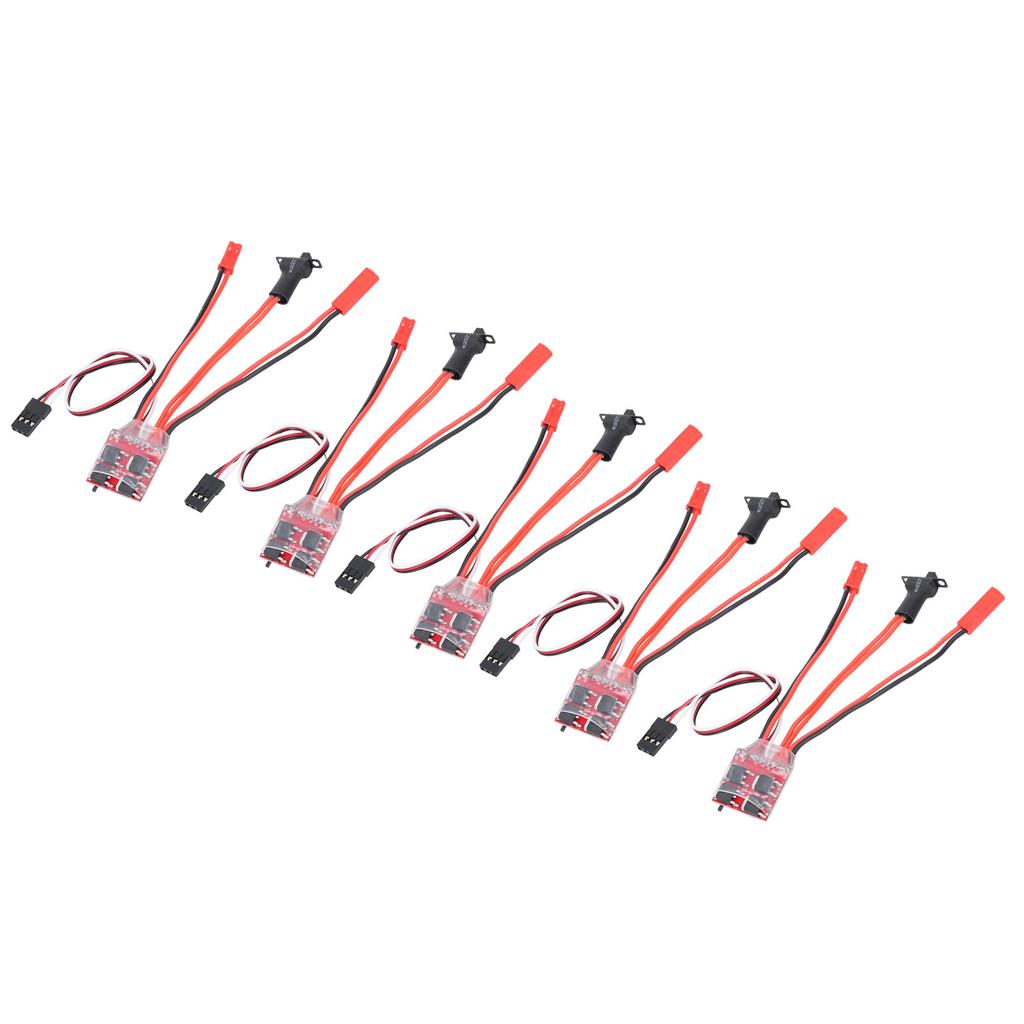 5PCS 30A Brushed ESC with Brake Dual Way JST Interface Micro 30A Brushed Speed Controller for 130 180 260 Motor 1 16 1