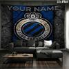 Club Brugge KV Custom Name Wall Tapestry Aesthetic Wall Hanging Printed Fabric Blanket Decorative Tapestries for Bedroom Living Room Home Decor