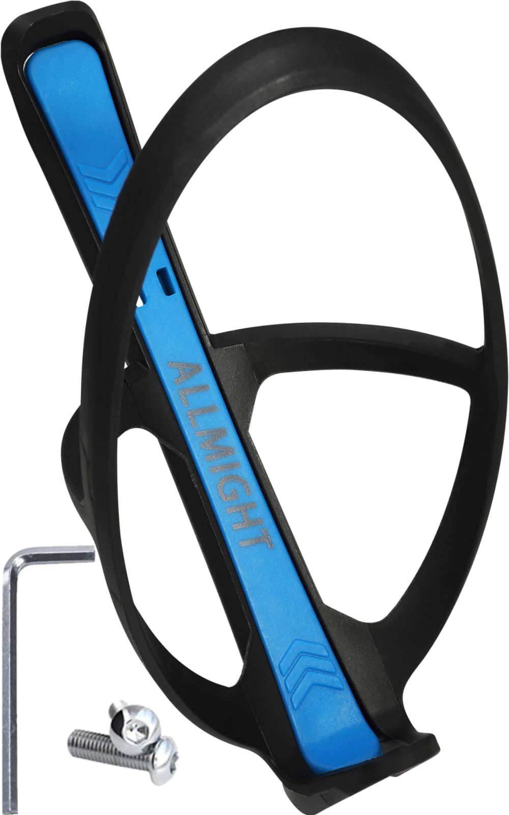 

ALLMIGHT Wide Bottle Set of 2 and and Tire 19g Drink Bottle Holder for Road Fits 75mm Bottles Cage, [Ultra-Lightweight Durable] (Includes Bolts, синий