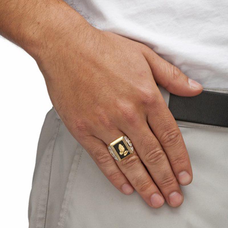 Hecheng Vergoldeter Herren Segenshandring: Neuer Modeschmuck für Europa und die USA
