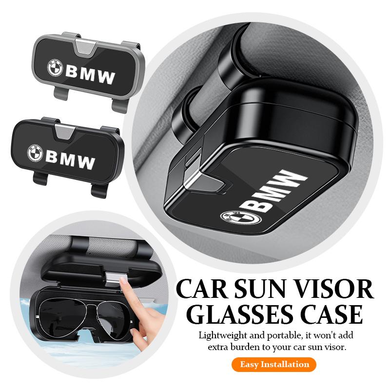 Support de lunettes pour pare-soleil de voiture, étui anti-rayures, boîte de rangement pour BMW M Sport M2 M3 M4 M5 M6 E46 E90 E60 F10 F20 E87 X3 X6