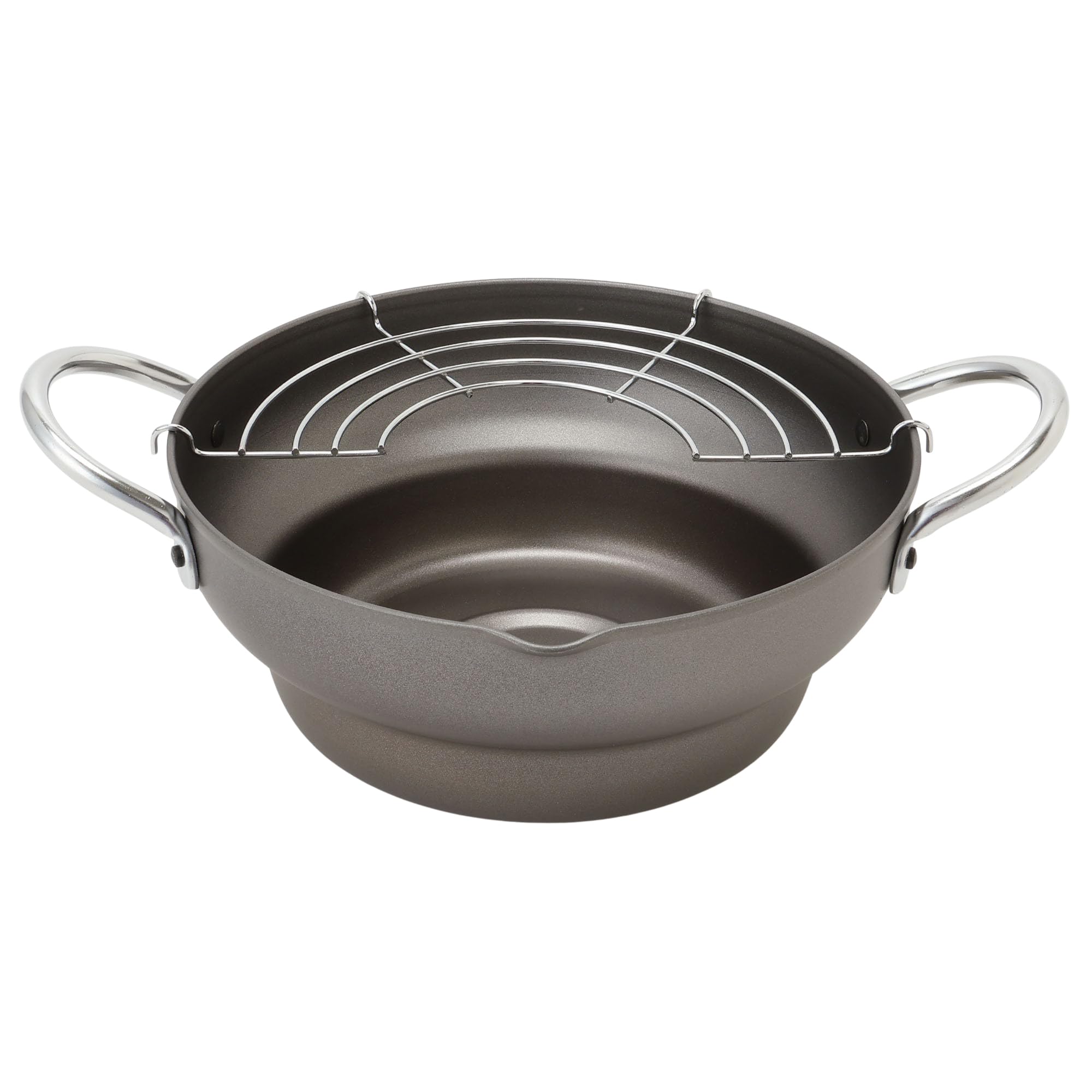 

Maruyama Giken Agetensai Iron Tiered Tempura Pan with with Induction and Gas Stove Made in Handle, 20cm, 2.1L Capacity, AG-03, Rinse, Compatible,