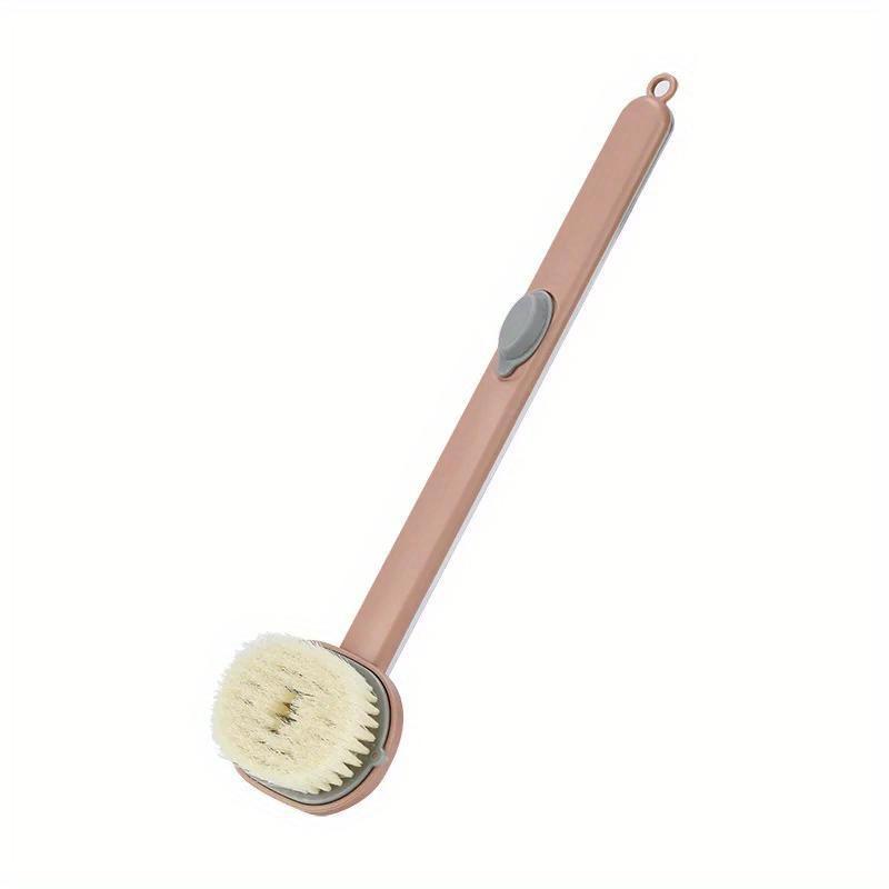 1pc Long Handle Bath Massage Soft Hair Exfoliating Cleaning Brush Body Bath Rubbing Back Brush