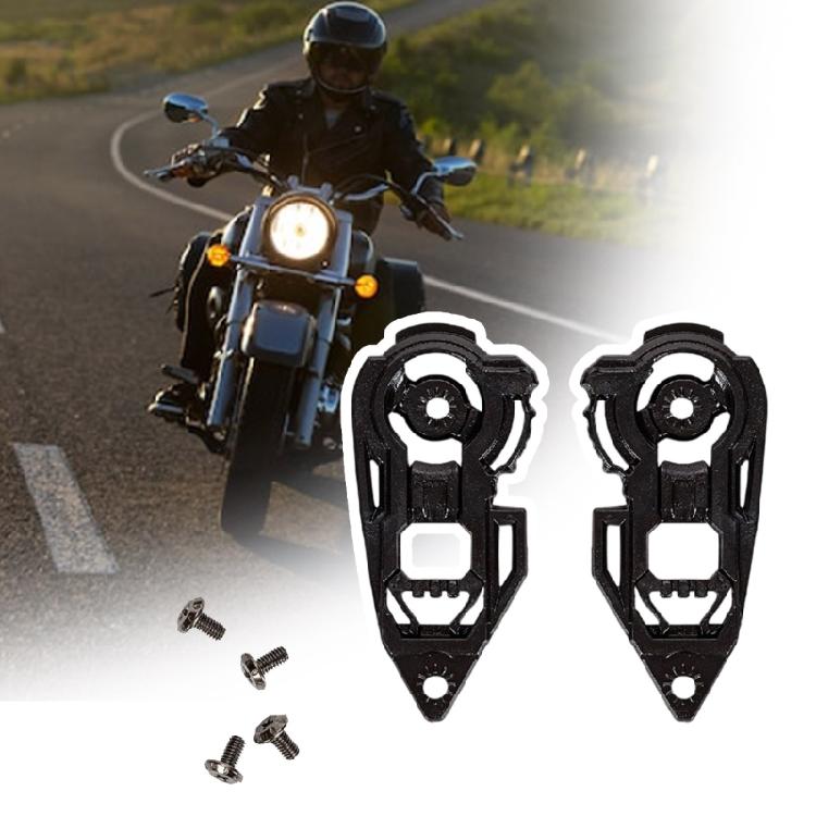 1 Pair Face Shield Windshield Visors Base Motorbike Helmets Accessory for JK 316 AIS 607 Helmets Visors Gear Base Plate