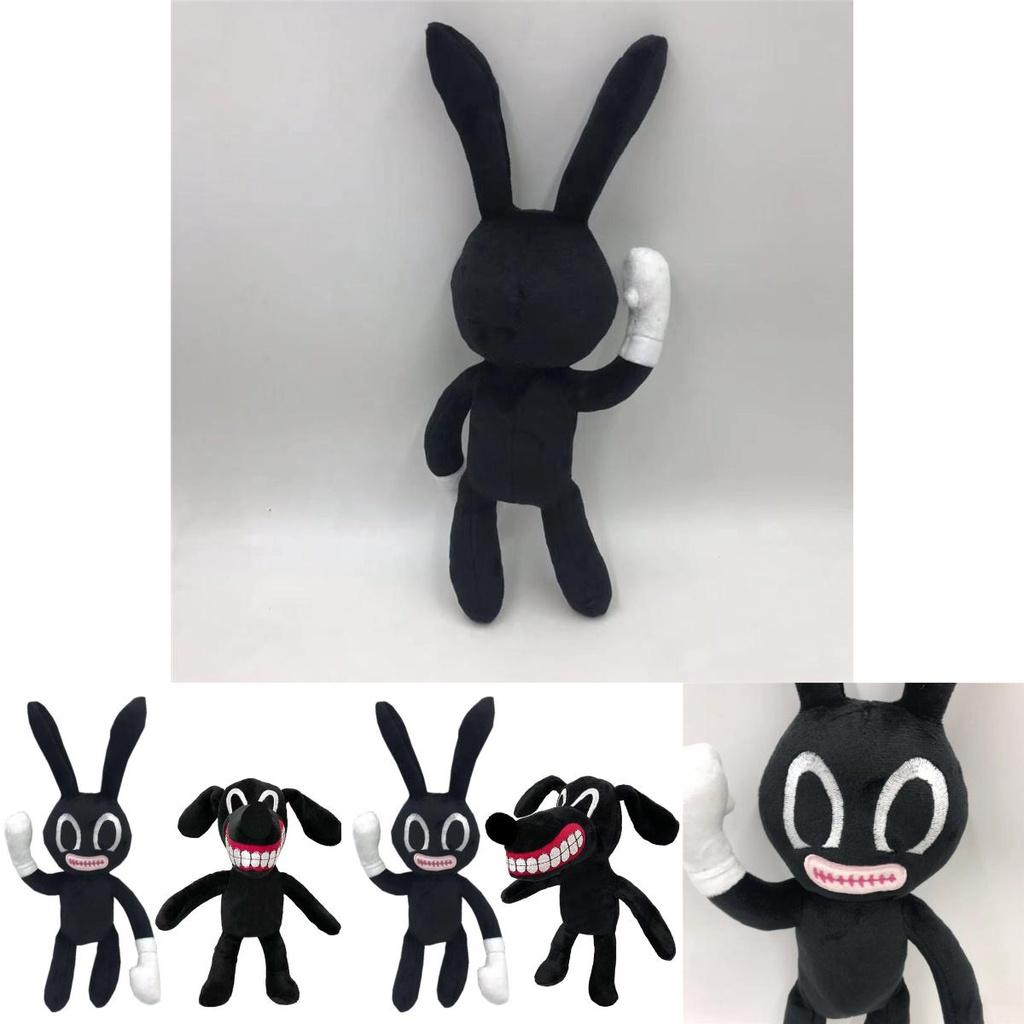 Adorable And Spooky Siren Head Horror Black Bunny Plush Stuffed Doll For Kids
