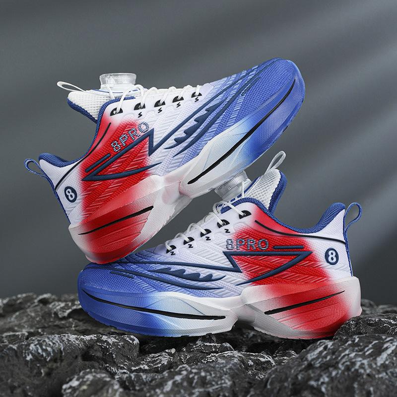 2025 New Mesh Breathable Rotating Button Classmates and Students Training Running Shoes Red Rabbit Children's Mandarin Duck Sports Shoes