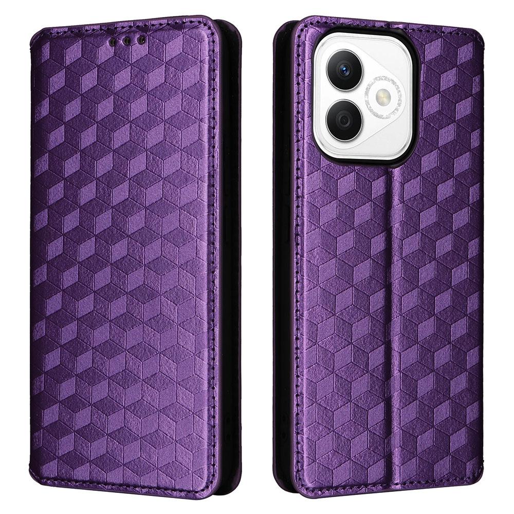 For Honor X60i 5G/Play 9T Pro 5G Wallet Case Rhombus Imprinted Leather Phone Cover