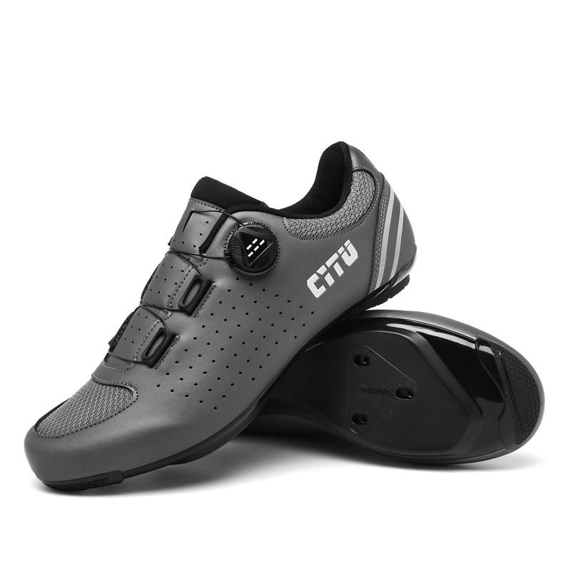 New unlocked cycling shoes spring and summer mesh men's and women's road bike lock shoes mountain bike hard bottom lock pedal set