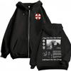 Resident Evil 9 Requiem Zip Up Hoodie Fashion Violence Aesthetic Jacket Sweatshirt Coats Men Zipper Hooded