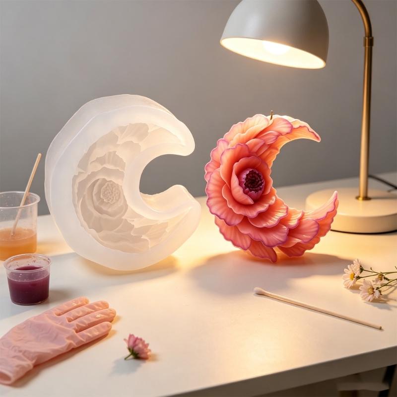 Flexible Textured Pattern Candle Mould for Candle Soap Making, Home Decoration , Project Practice, and Daily Studio Use