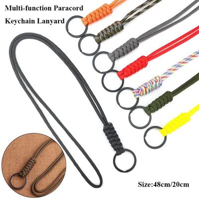 Multi-function Paracord Keychain Lanyard 20 Styles Mobile Phone Lanyard  Outdoor Tool