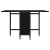 Folding Dining Table with Casters 130 x 80 x 76.5 cm Engineered Wood