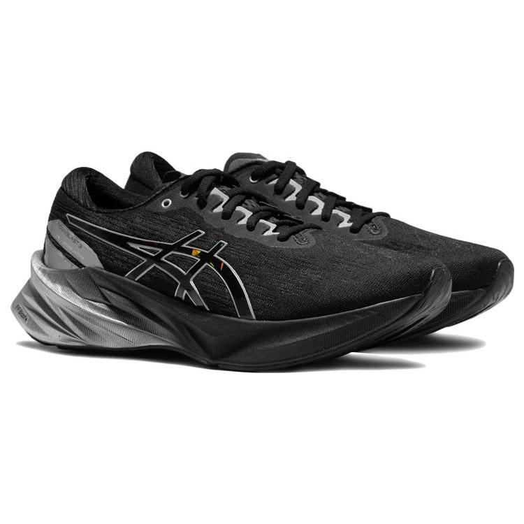 New Asics Novablast 3 Platinum 'Black White' 1011B725-001