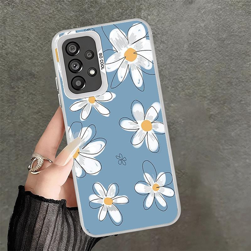 

Daisy Flowers Aesthetics Shockproof Phone Case for Samsung A17 A16 A15 A14 A37 A57 A36 A56 A26 A35 A55 A25 A34 A54 A24 A13 A23 A Samsung A07