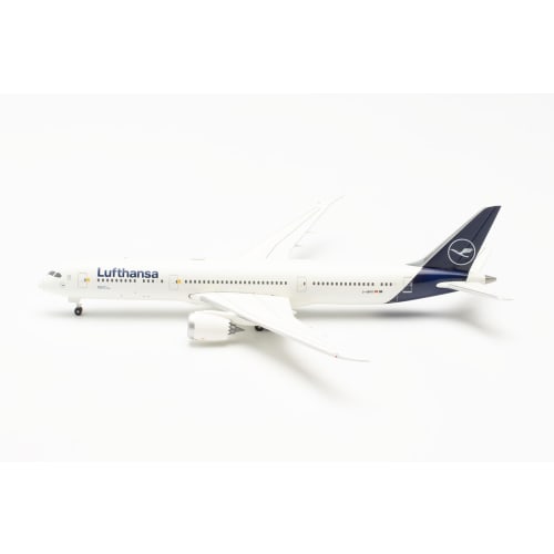 Herpa Airplane Model Lufthansa Boeing 787-9 Dreamliner - D-ABPD Frankfurt Scale 1:500, Metal Miniature without Base, Model Building, Collector's Editi