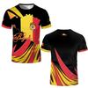 T-shirt Imprimé Drapeau Belge Hommes Emblème de la Belgique Graphique Respirant Séchage Rapide Maillot de Football Hommes Femmes Décontracté Streetwear