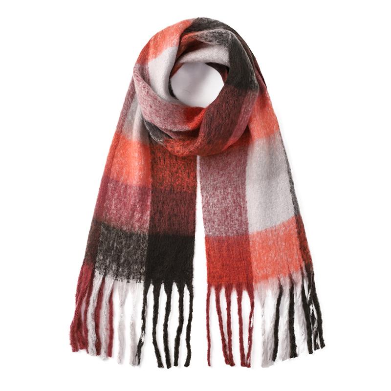 Korean Style Winter Thick Warm Scarf Women Cashmere Shawl and Wraps Pashmina Neckerchief Bufanda Female Long Tessel Echarpe 2025