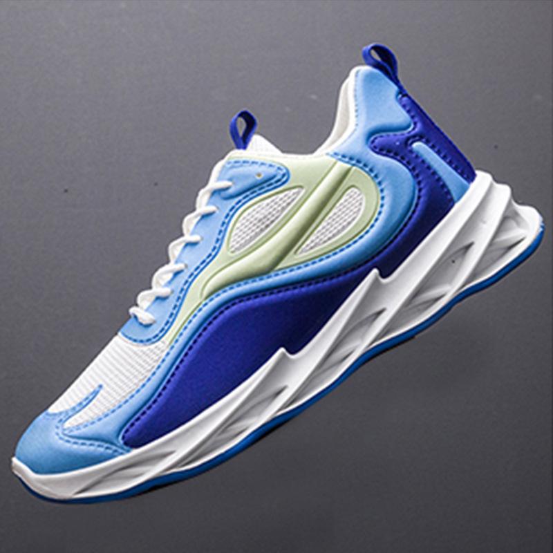 

Мужская обувь новая мода корейская версия тренд подростки студенты легкая беговая обувь повседневная универсальная мужская спортивная обувь 44 синий