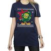 Looney Tunes Womens/Ladies Tweety Pie Christmas Fair Isle Cotton Boyfriend T-Shirt