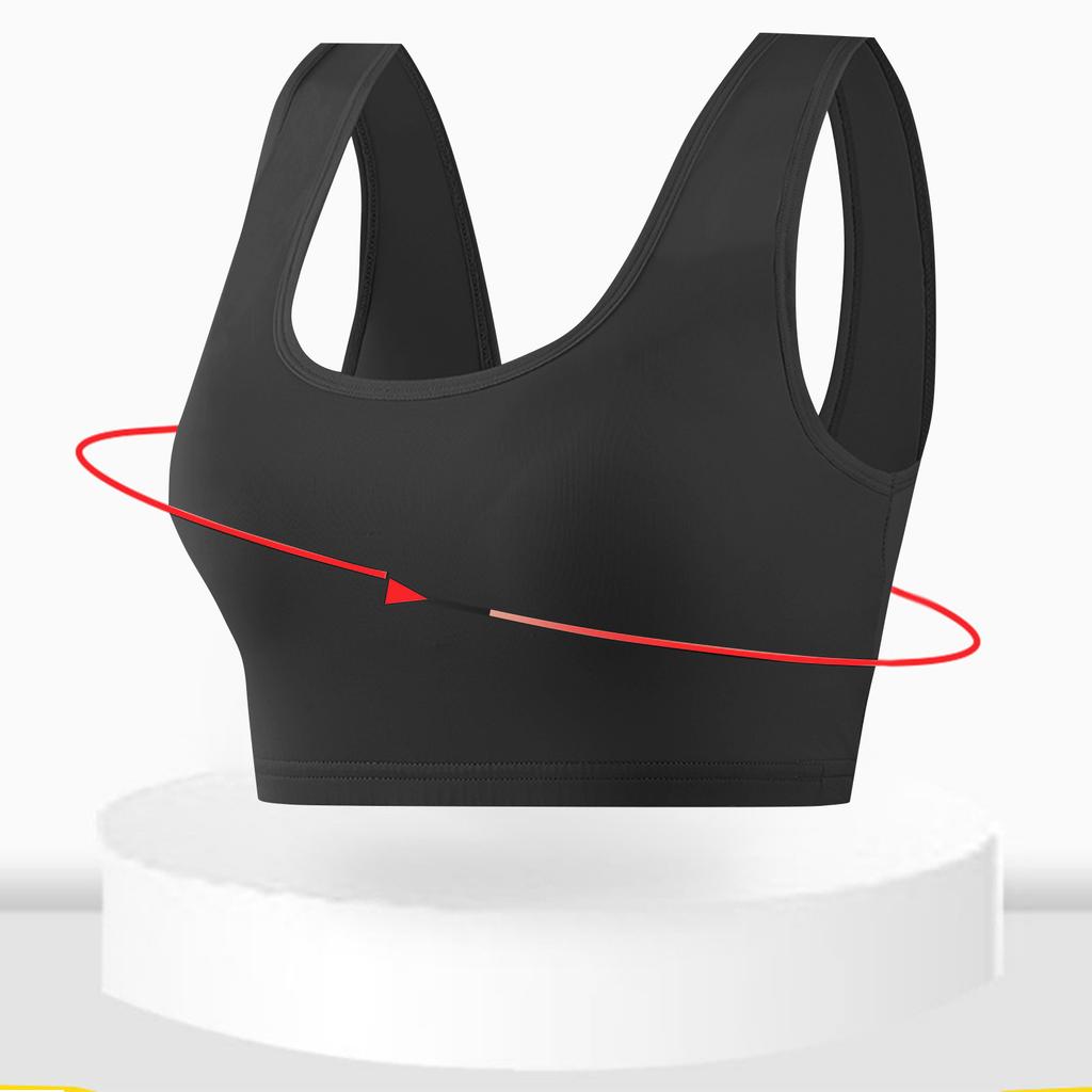 6 Pieces V Neck Bra Seamless Padded Camisole Bandeau Sports Bra Sleep Bra