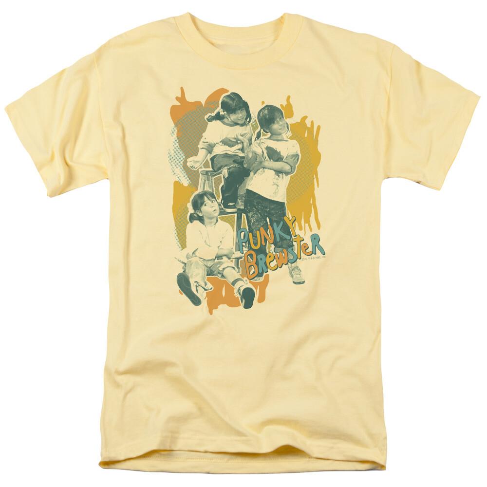 Punky Brewster Tri Punky T Shirt Mens Licensed Classic TV Show Tee Banana S
