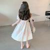Girls Summer Floral French Full Swing Dress for Big Kids