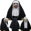Terrifying The Nun Horror Mask Valak Scary Full Face Design With Headscarf