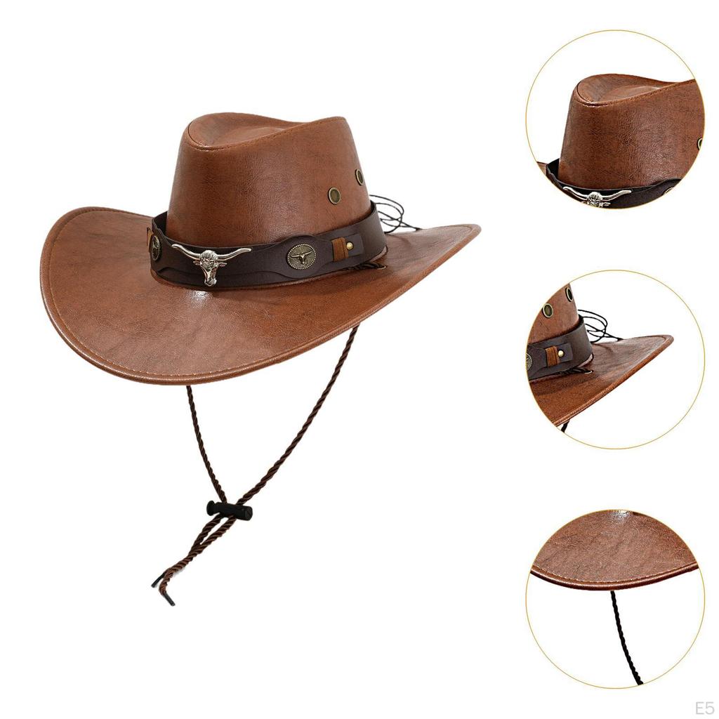 Western Cowboy Hat Dress Up Cowgirl for Stage Performance Carnival Festival