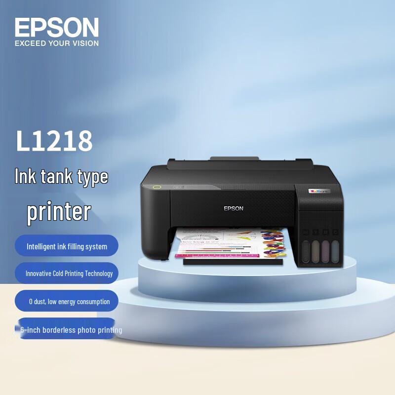 

Epson L1218 A4 Color Ink Tank Printer CN plug (adapter included)
