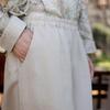 Johnature Women Casual Wide Leg Pants Spring Trousers Solid Color Loose Female Long Pants