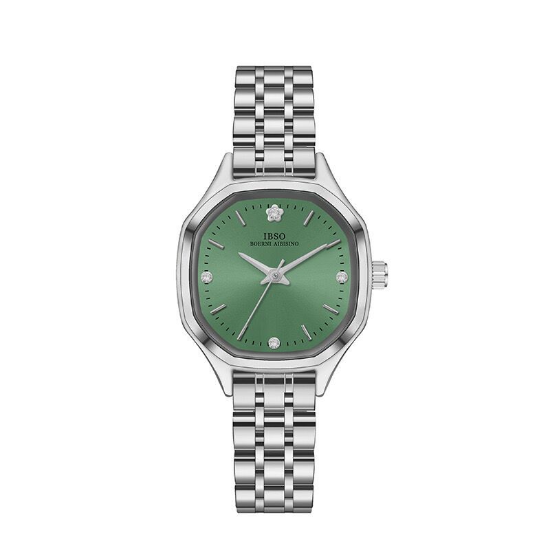 Women S Watch Steel Belt Gold Watch Women S Polygonal Dial Waterproof Watch