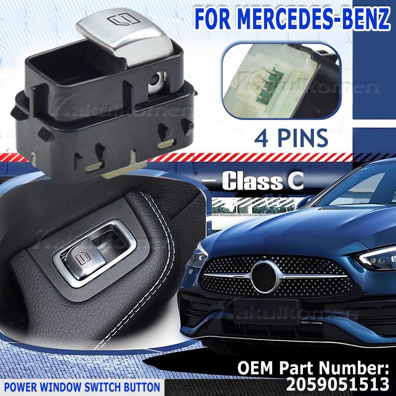 A2059051513 2059051513 Black/Beige/Brown Passenger Side Power Window Switch For Mercedes-Benz C V-Klasse Vito GLC W205 2014-