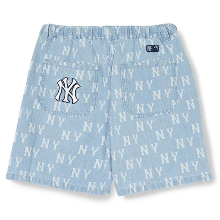 New MLB SS24 Shorts Kids' Light Blue 7ASMM0543-50BLL