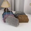 Cloud Bag: Women's Rhinestone Evening Clutch with Shoulder Chain, Shell-Shaped Crossbody.