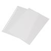 50Pcs Sheet Protector Paper Binding Cover Matte A5 20 Holes PP Plastic for Presentation White