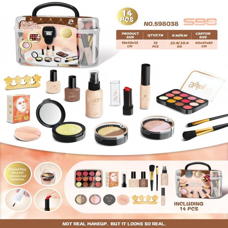 Children'S Cosmetics Simulation Girl Makeup Set Cannot Be Smeared Gift Box Children'S Play House Toys
