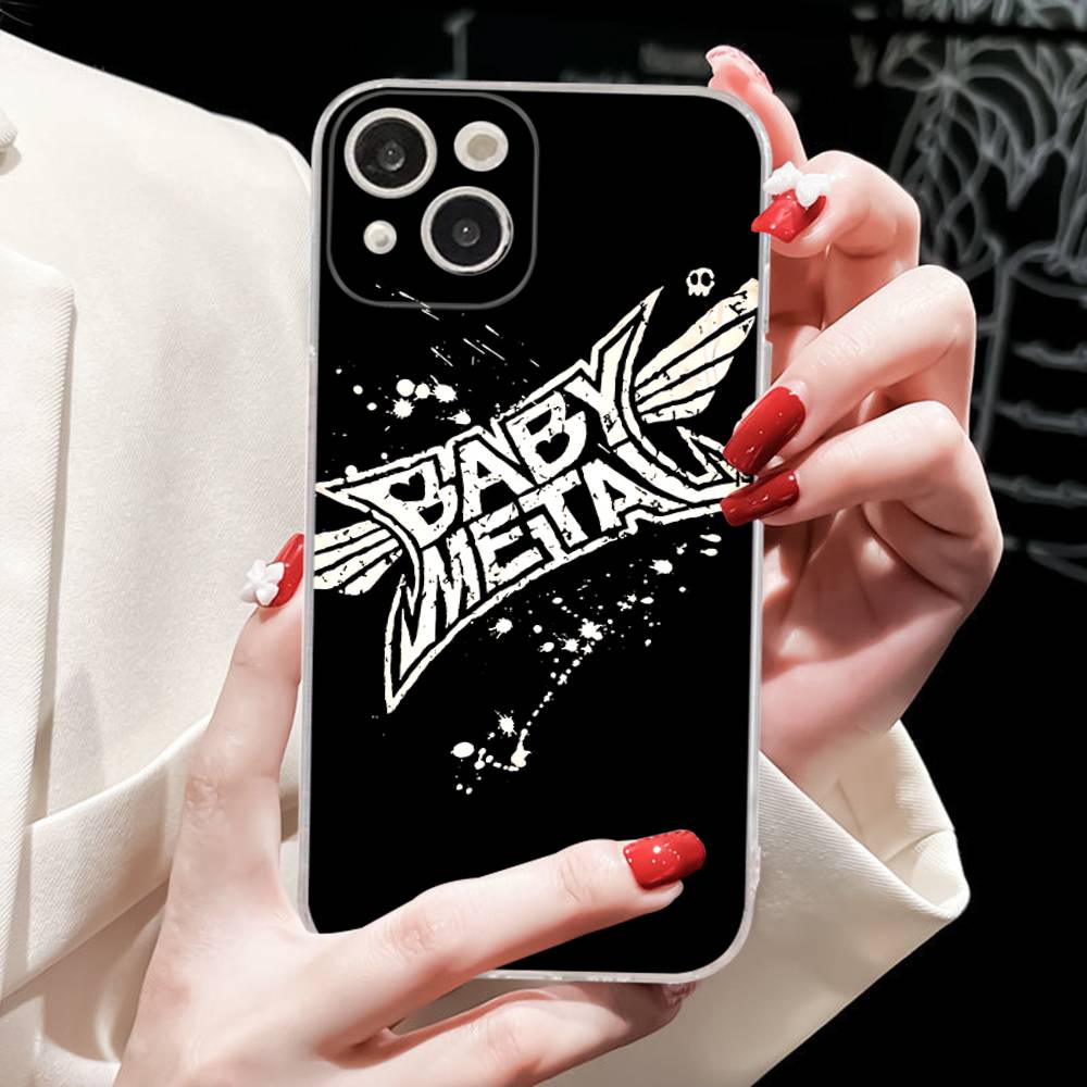 

Japanese B-BABYMETAL Band For IPhone 11 12 13 14 15 16 17 Pro Max Plus 13 Mini Silicone Soft Transparent Back iPhone 16 plus